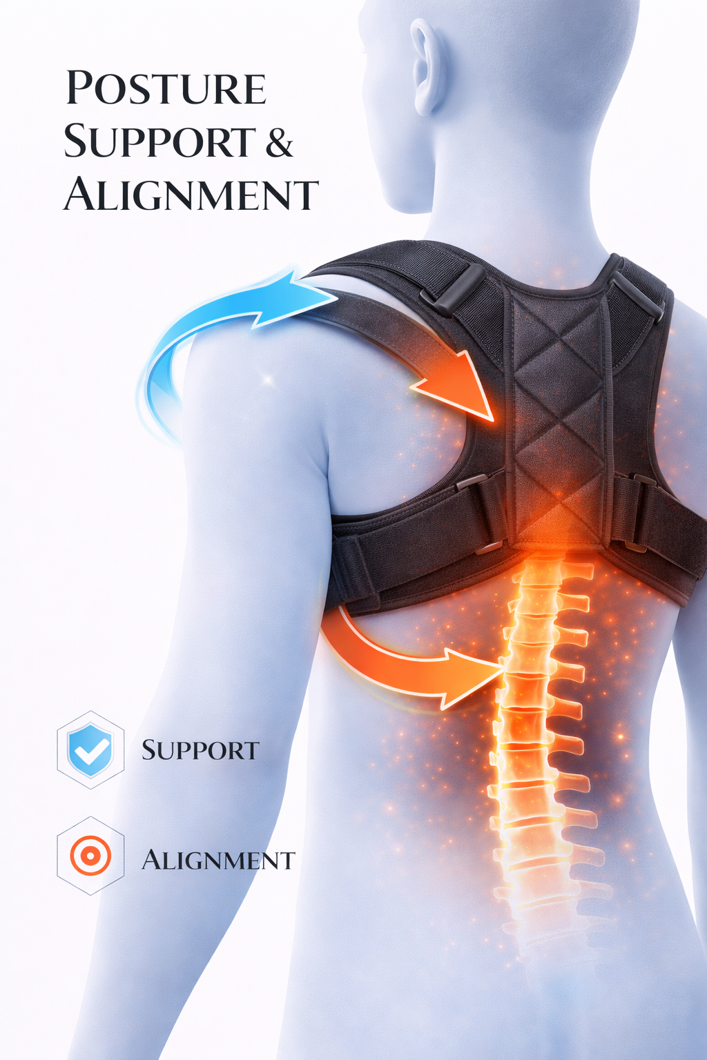 Posture Corrector for Back & Shoulder Support